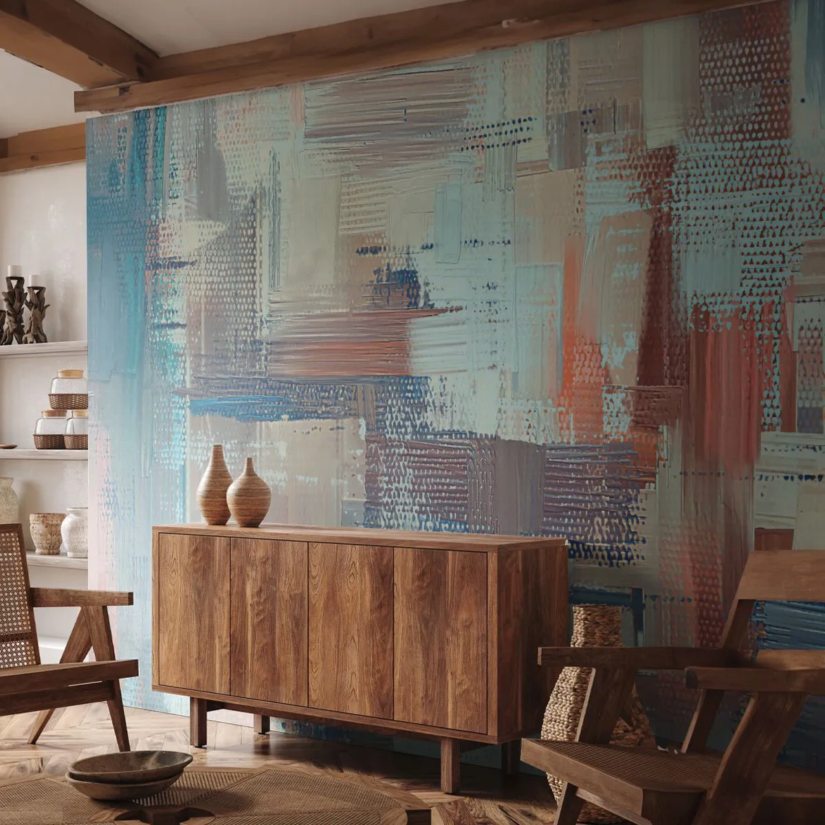 Papel de Parede Premium Sand - Alcance a luz - Pastel, Minimalismo, Brilhante - 400x280 cm