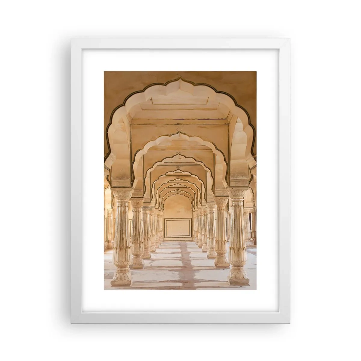 Pôster em moldura branca - No palácio do marajá - 30x40 cm