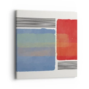 Quadro em tela - A alma da geometria - 40x40 cm