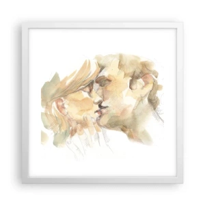 Pôster em moldura branca - A outra metade foi encontrada? - 40x40 cm