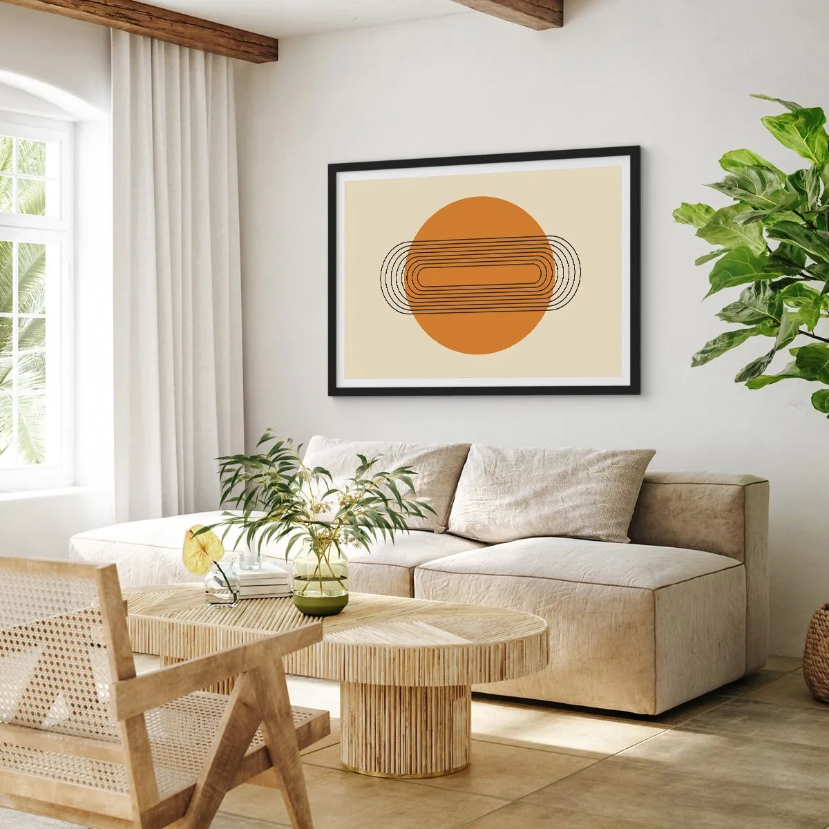 Pôster com moldura preta - O plano perfeito - 50x40 cm