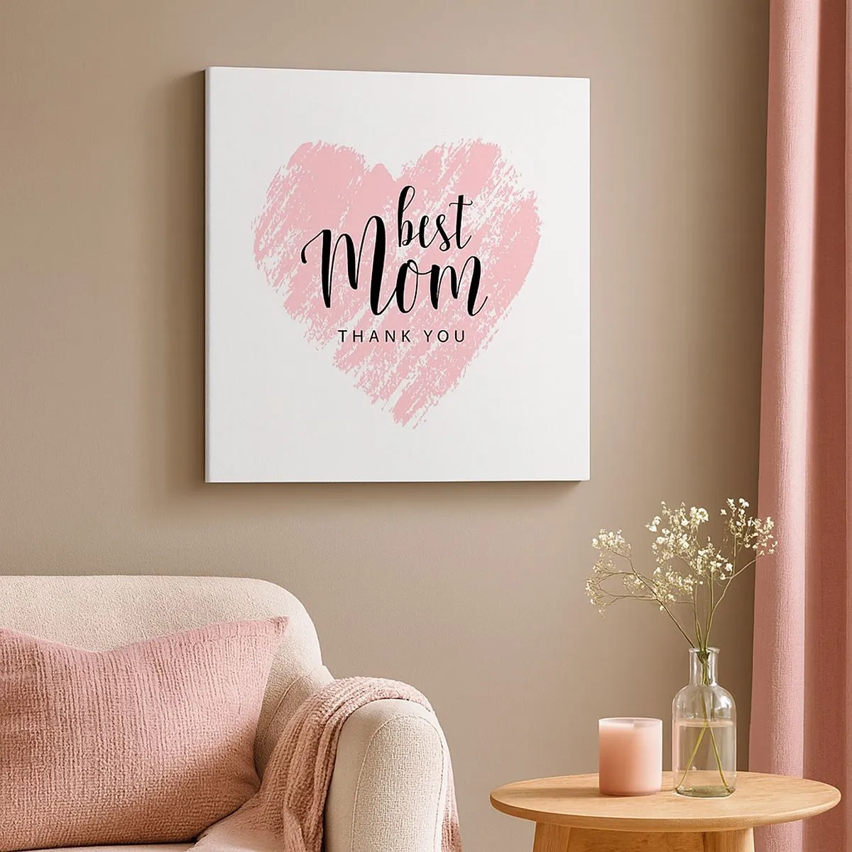 Quadro em tela - Sempre o momento certo - 30x30 cm