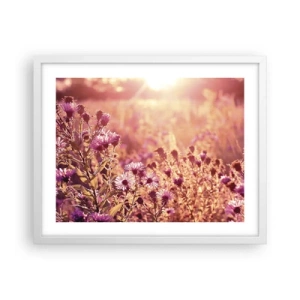 Pôster em moldura branca - Antes do verão acabar - 50x40 cm