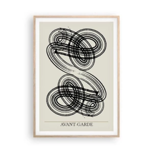 Pôster com moldura de carvalho claro - Saiu espontaneamente - 70x100 cm