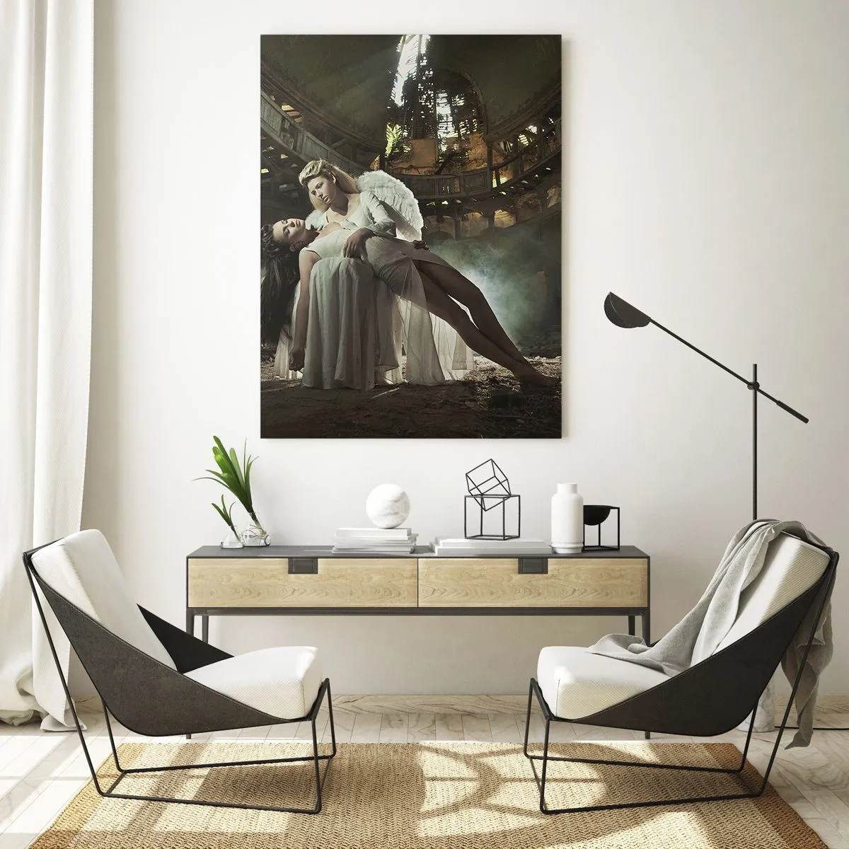 Quadro em vidro - O espírito do teatro antigo - 80x120 cm