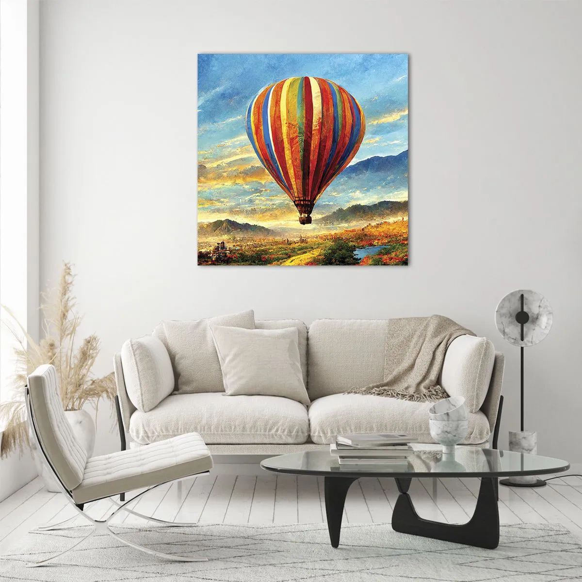 Quadro em vidro - Com silêncio enxergas mais - 60x60 cm