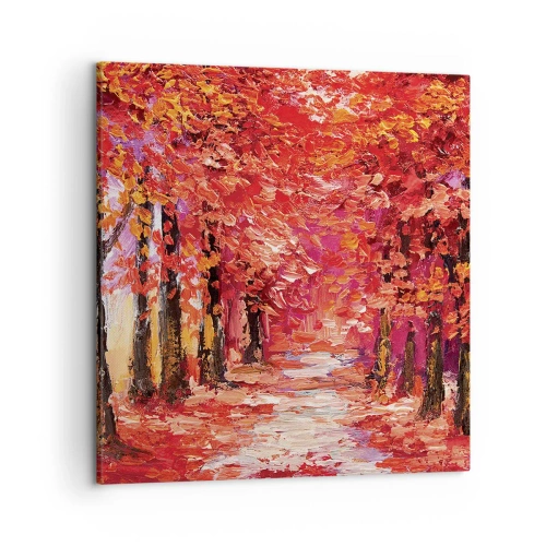 Quadro em tela - Impressão de outono - 50x50 cm