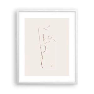 Pôster em moldura branca - A forma do desejo - 40x50 cm
