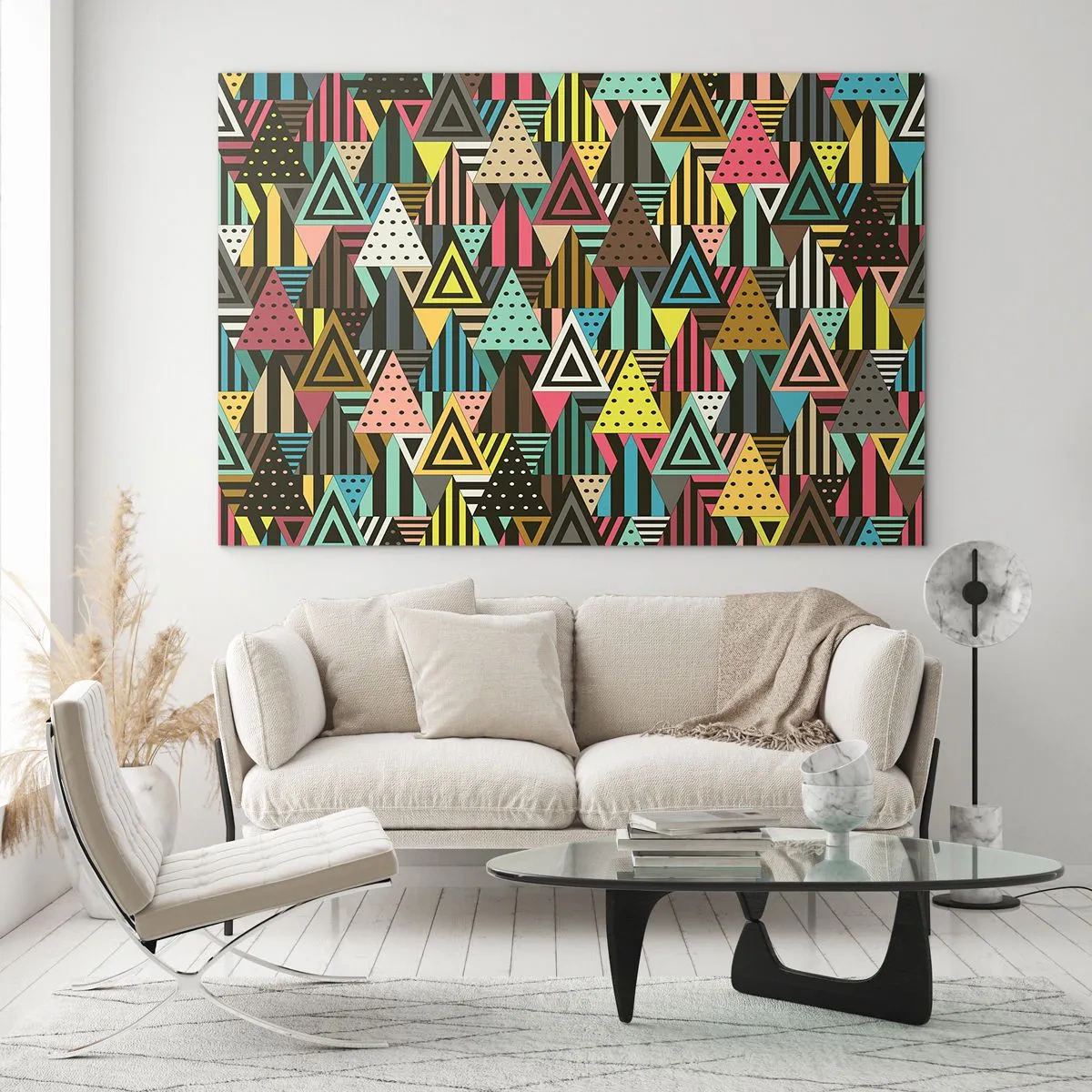 Quadro em vidro - Em ritmo para três - 120x80 cm
