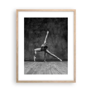 Pôster com moldura de carvalho claro - O equilíbrio ideal - 40x50 cm
