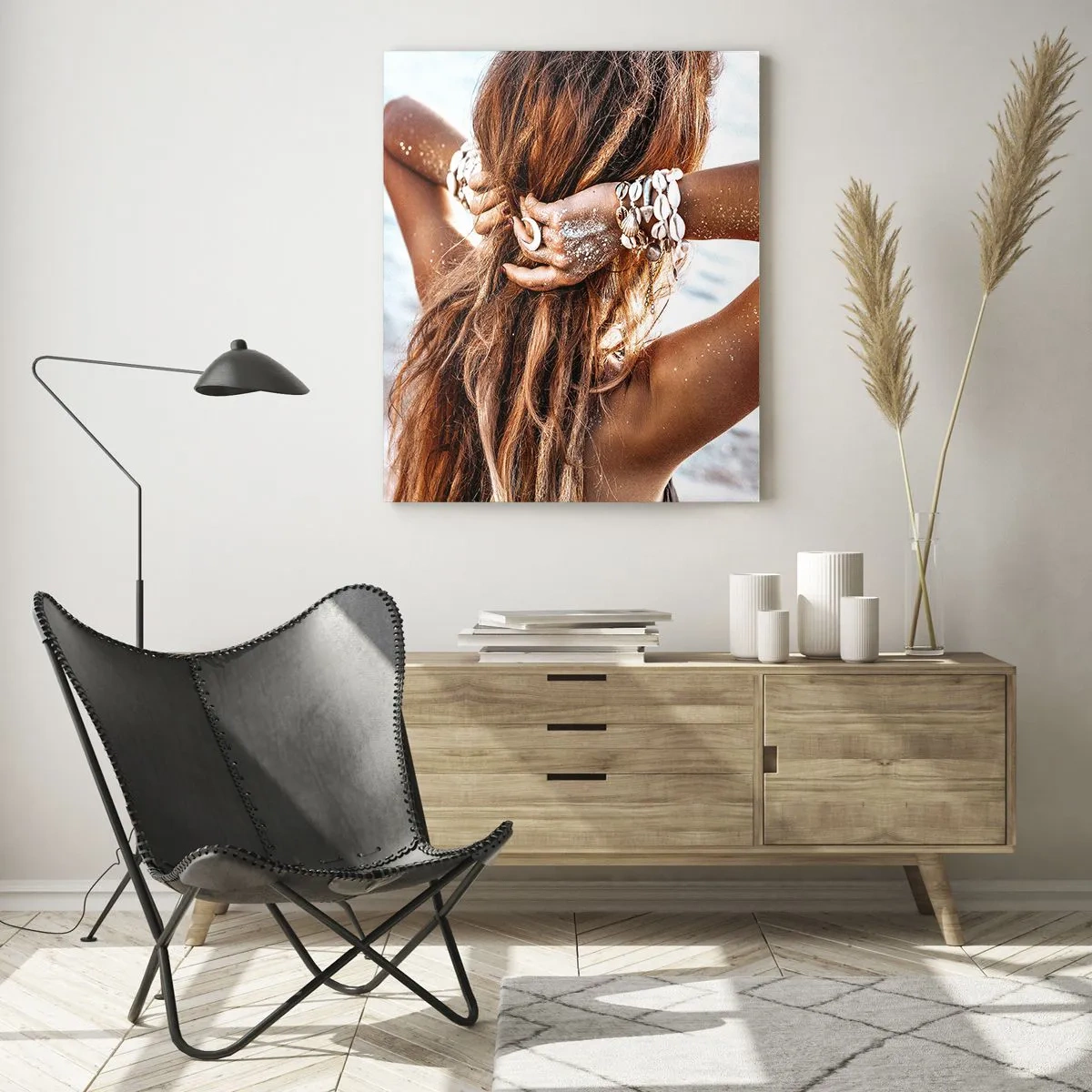 Quadro em vidro - Irmã da água e do sol - 50x70 cm