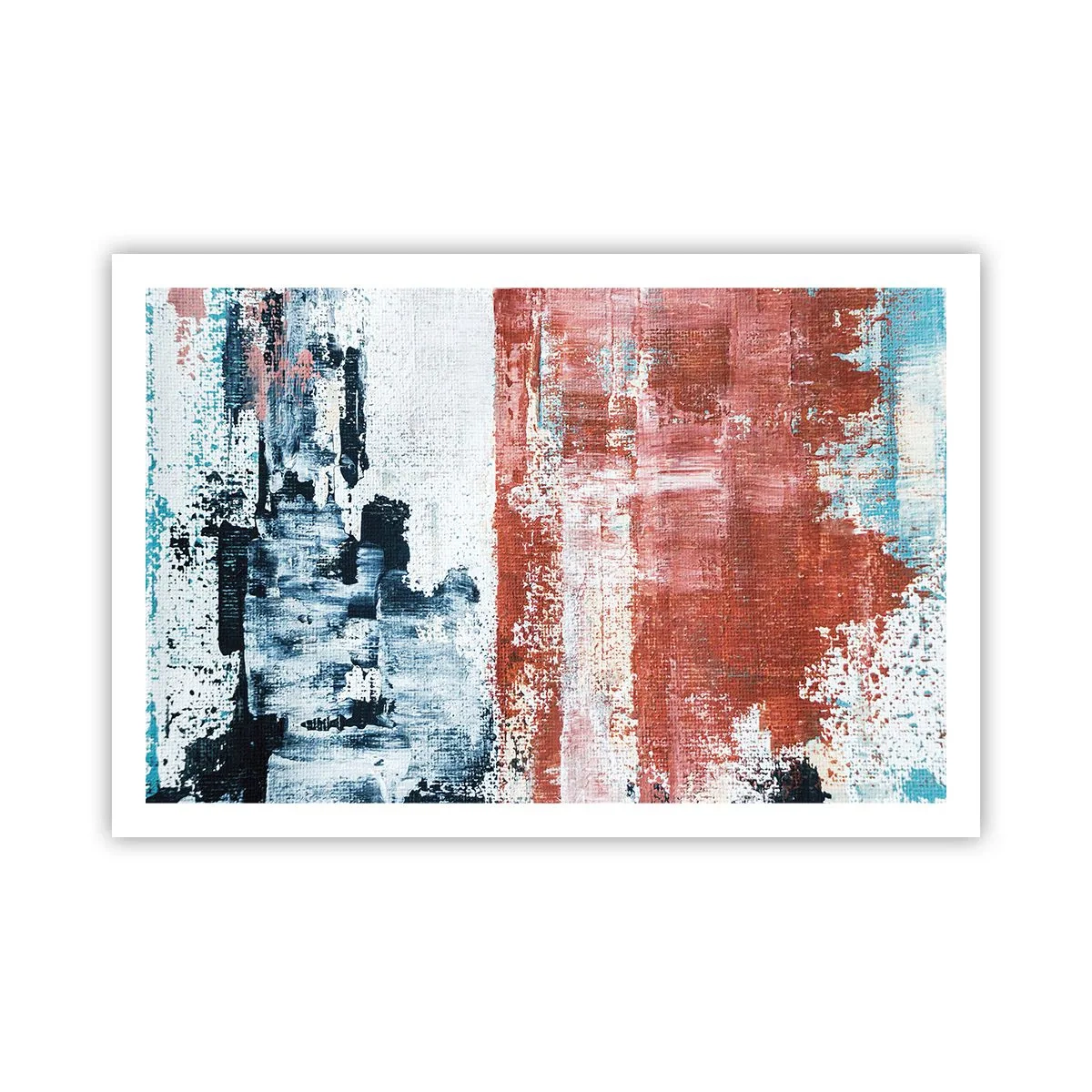 Pôster - Meio a meio abstrato - 91x61 cm