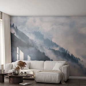 Papel de Parede Premium Sand - Misticismo das montanhas - Paisagem, Montanhas, Floresta - 100x70 cm