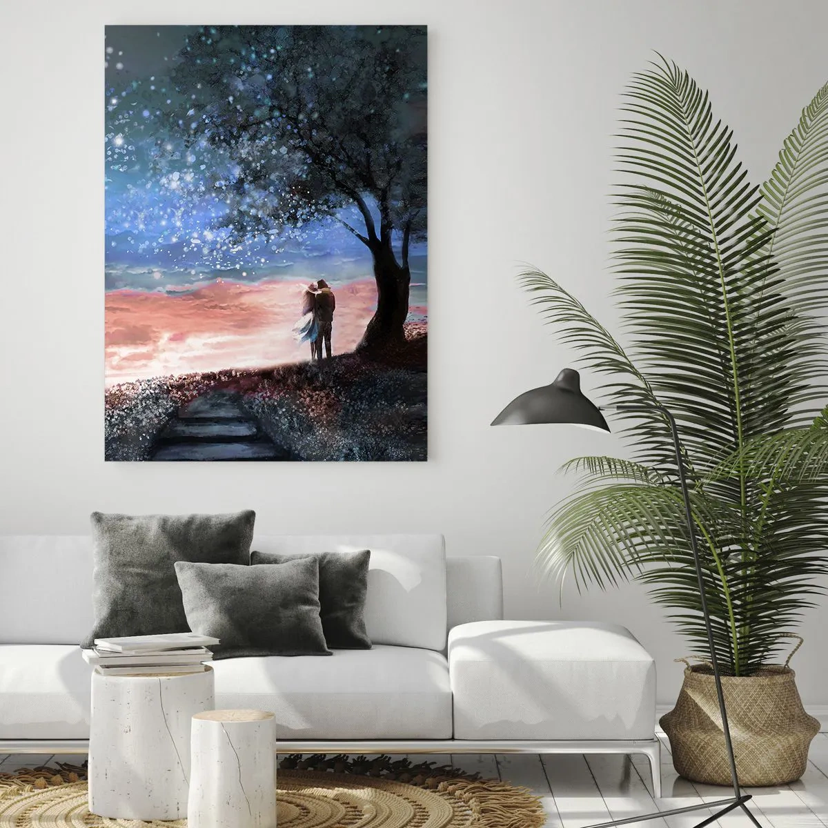 Quadro em vidro - Espetáculo estrelado - 80x120 cm
