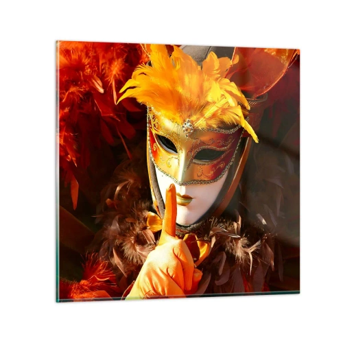Quadro em vidro - O mistério faz parte do jogo - 60x60 cm