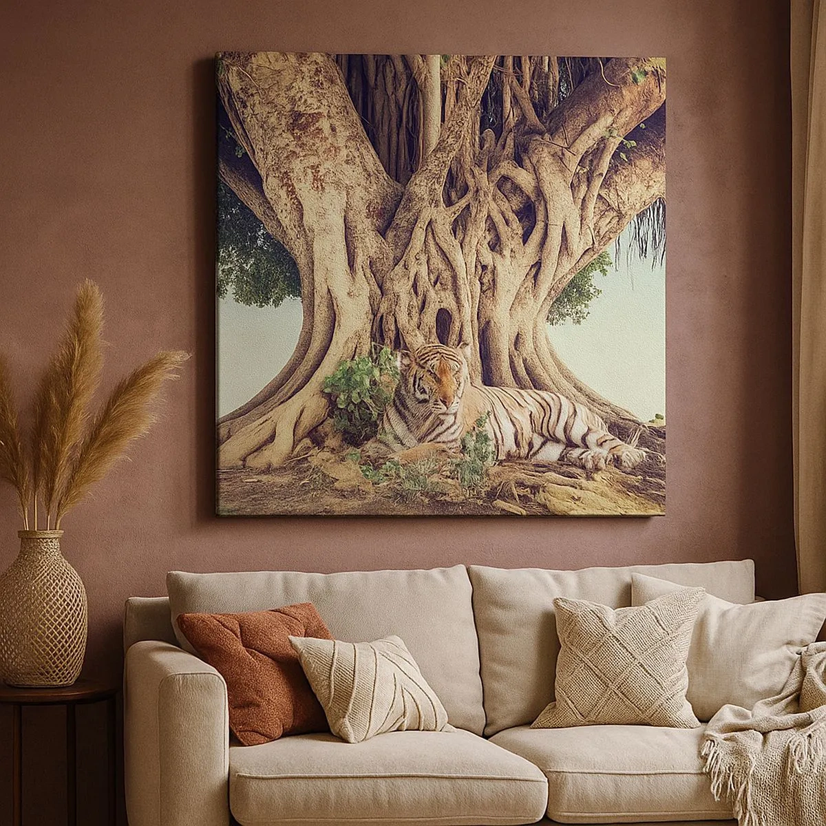 Quadro em tela - Vista do livro de Gênesis - 30x30 cm