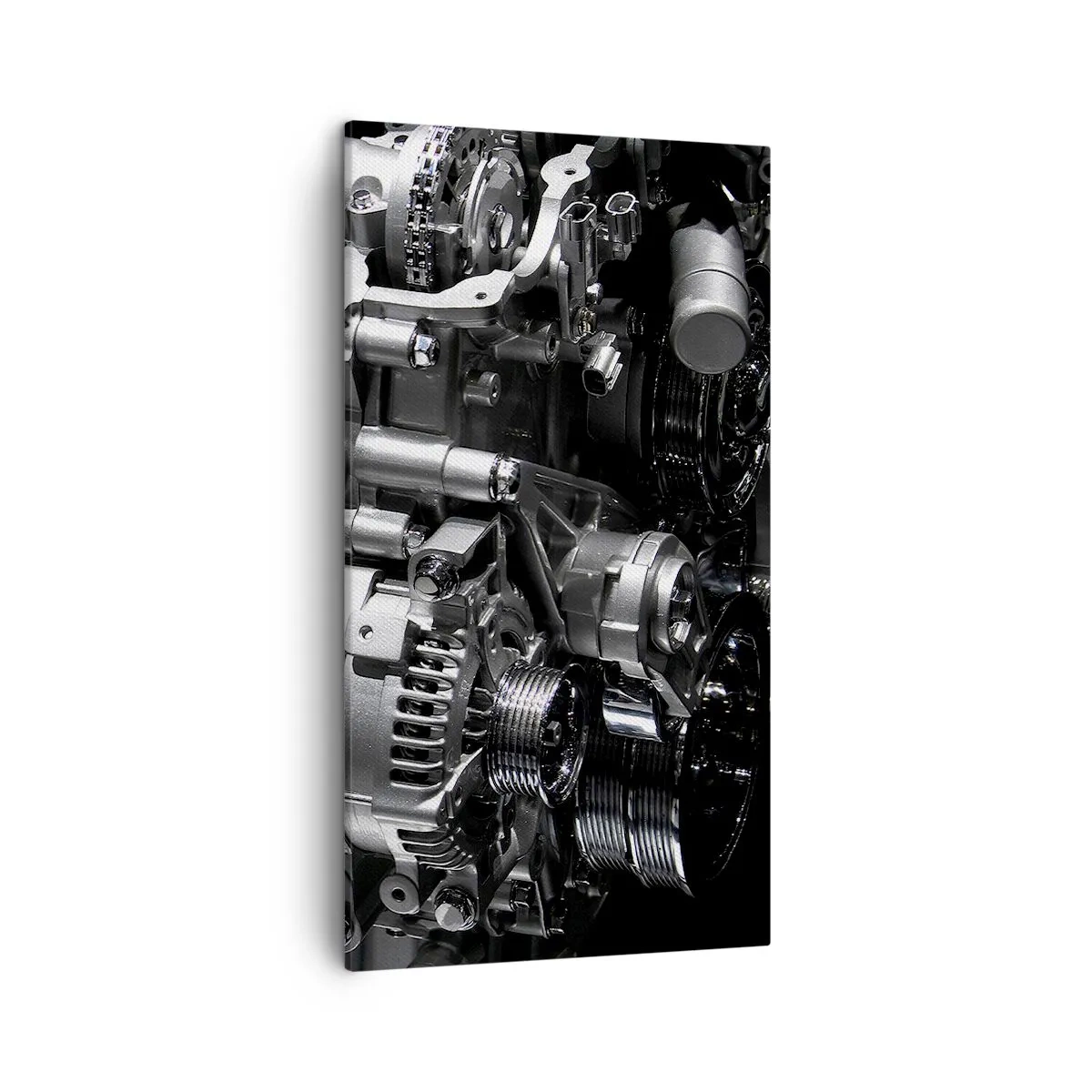 Quadro em tela - Aço, belo, forte - 45x80 cm