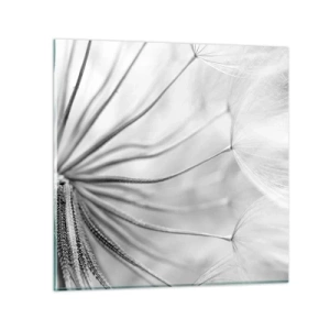 Quadro em vidro - Dentes de leão, pipas - 30x30 cm