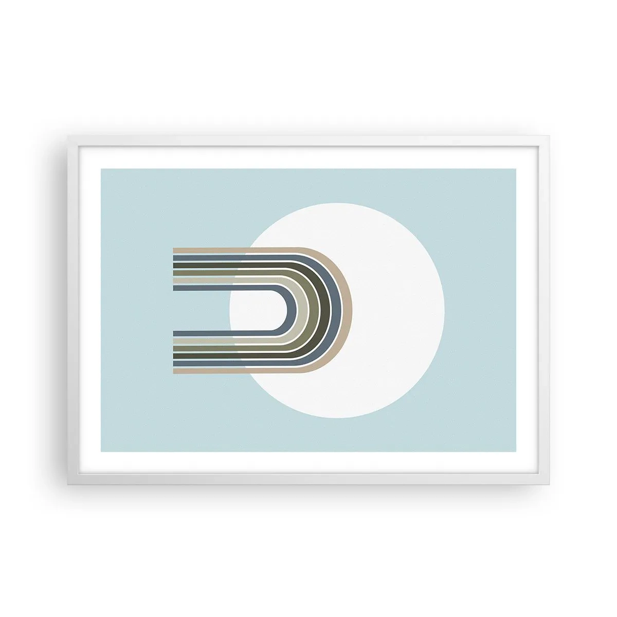 Pôster em moldura branca - Atração irresistível - 70x50 cm