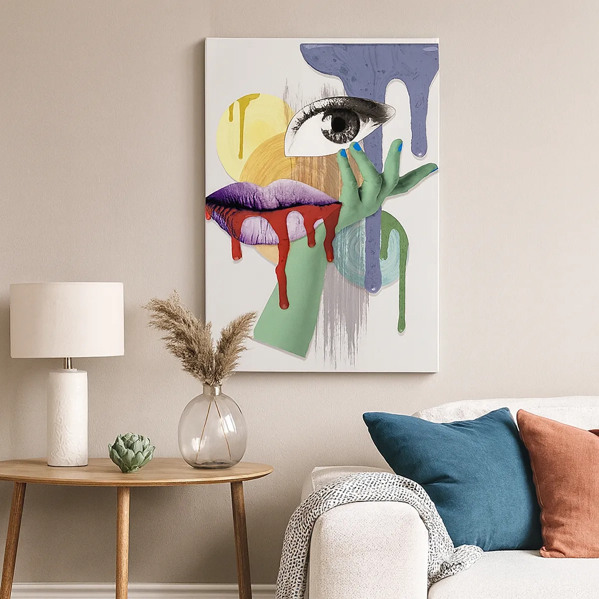 Quadro em tela - Retrato desconstruído - 50x70 cm