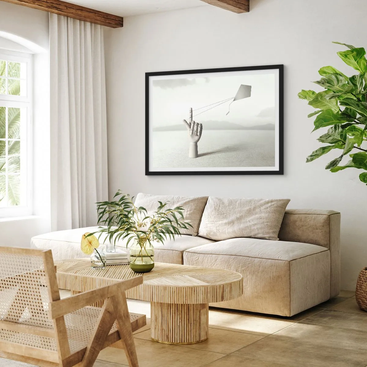 Pôster com moldura preta - Prova de força - 100x70 cm