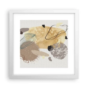 Pôster em moldura branca - Plumcologia aplicada - 30x30 cm