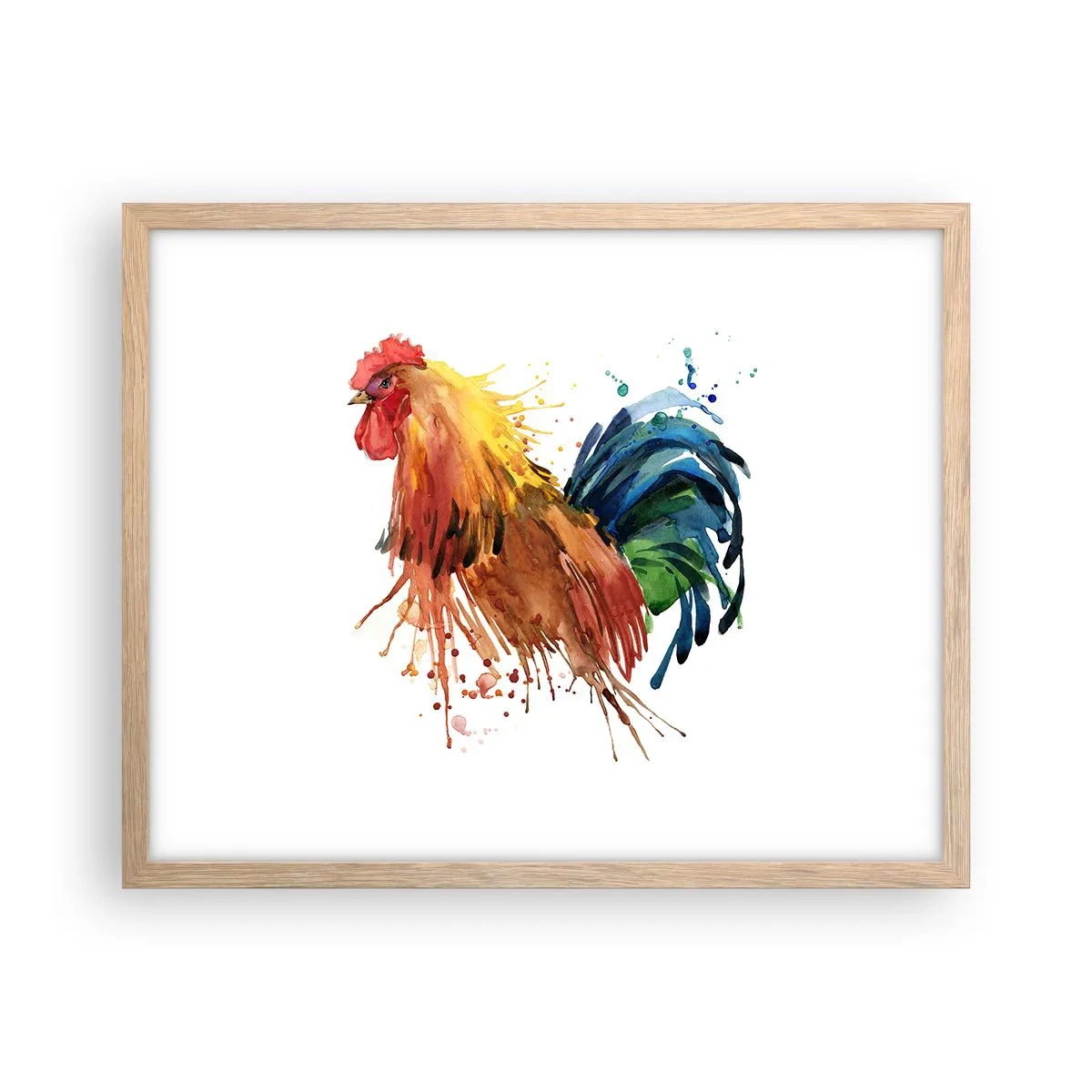 Pôster com moldura de carvalho claro - Manto real, orgulho real - 50x40 cm