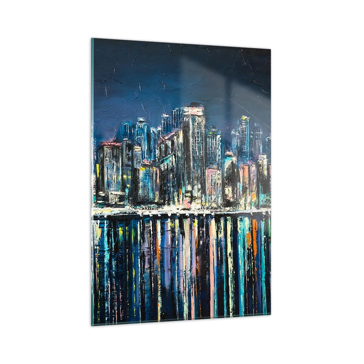 Quadro em vidro - Cascata de luzes - 50x70 cm