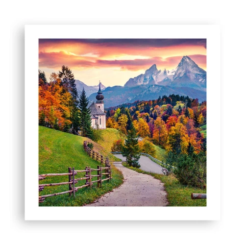 Pôster - Paisagem como uma pintura - 50x50 cm