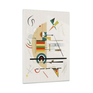 Quadro em vidro - E o mundo ri - 50x70 cm