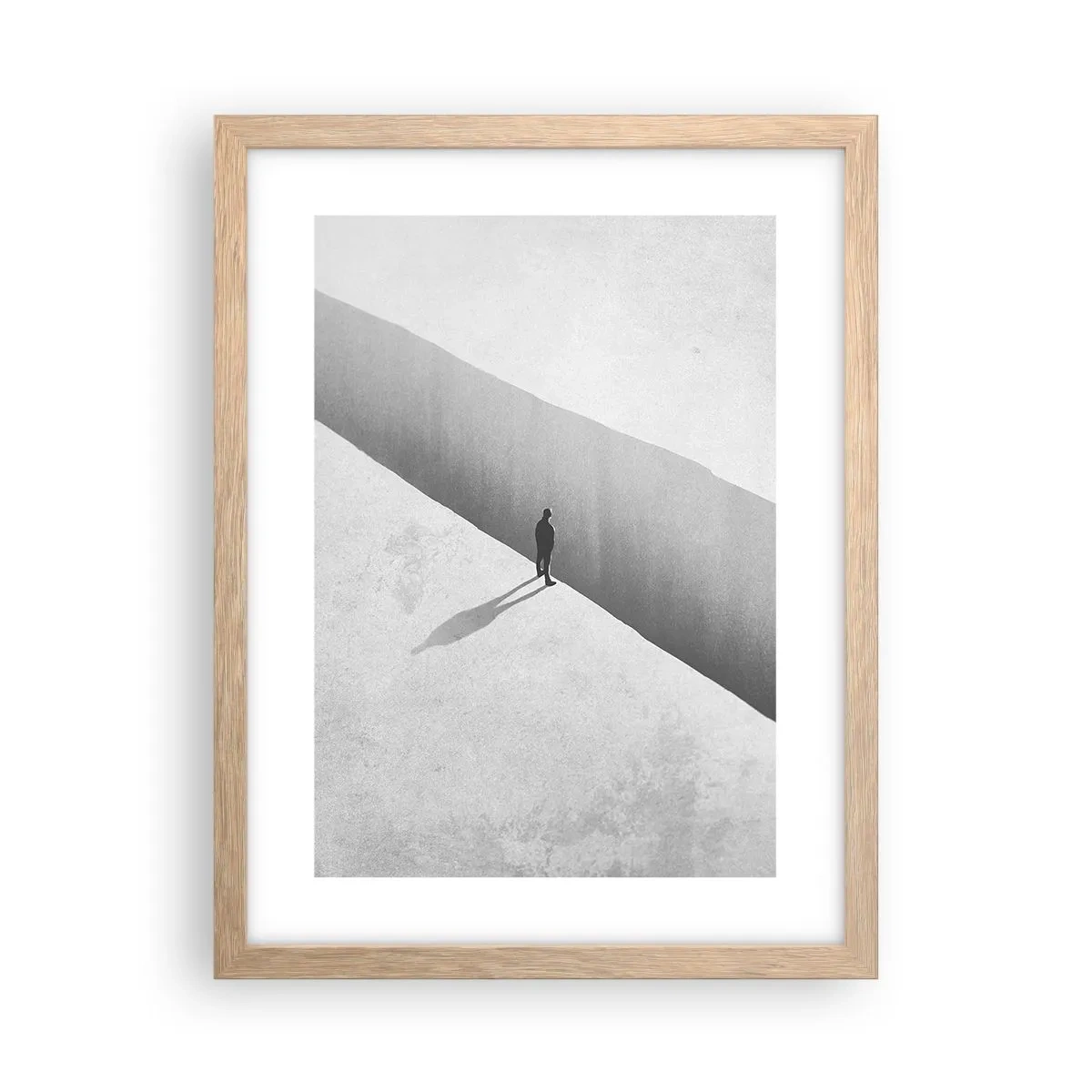 Pôster com moldura de carvalho claro - Um objetivo claro - 30x40 cm