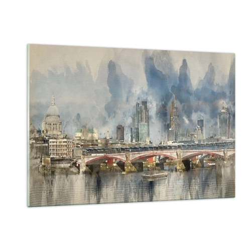 Quadro em vidro - Londres em toda a sua glória - 120x80 cm