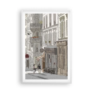 Pôster em moldura branca - Alegrias urbanas - 61x91 cm
