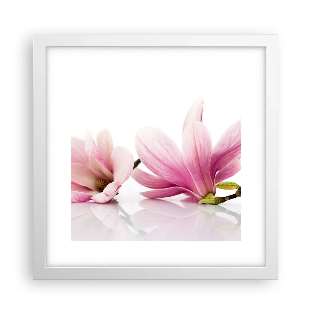 Pôster em moldura branca - Suave como um sopro de primavera - 30x30 cm