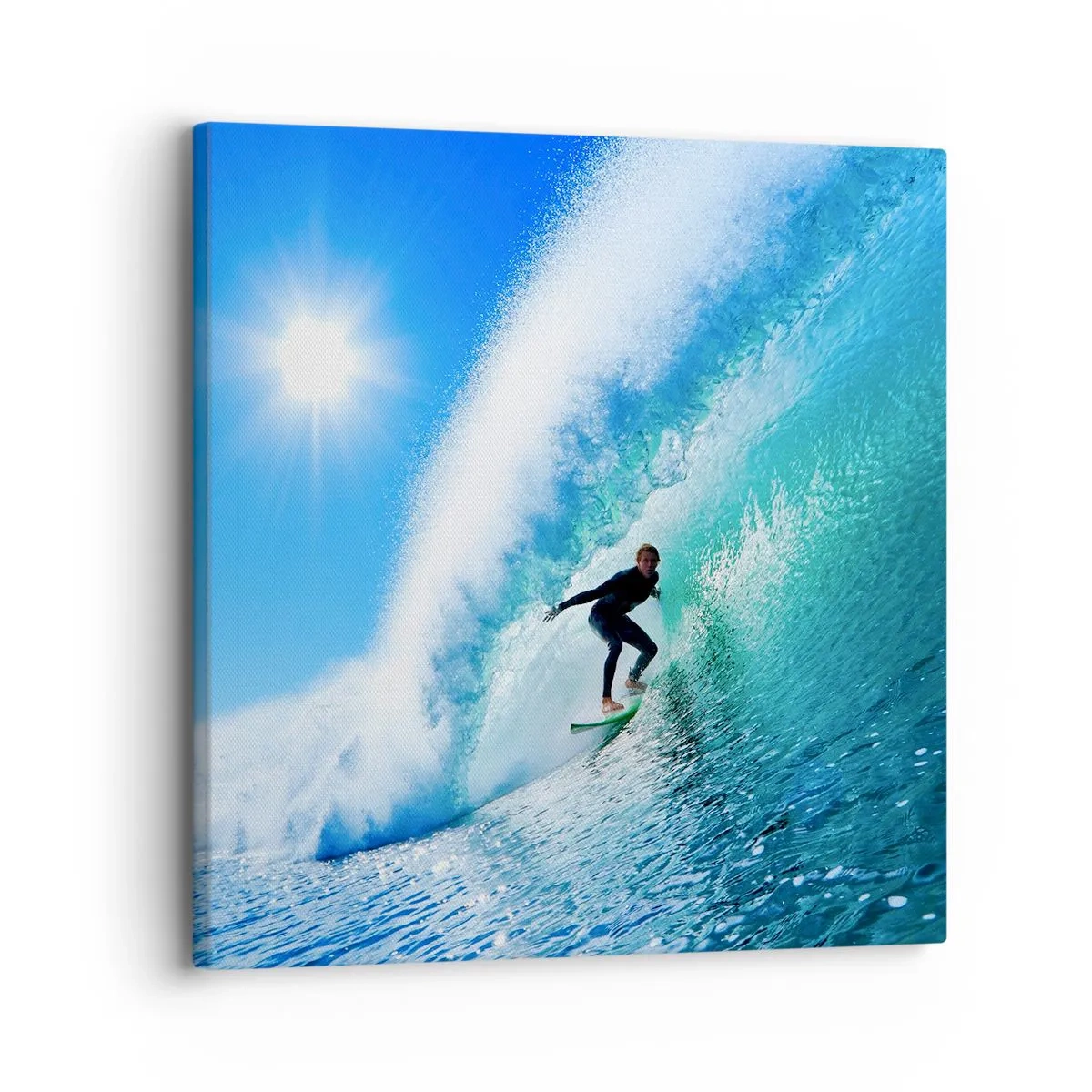 Quadro em tela - Azul gigante - 30x30 cm