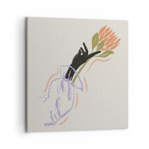 Quadro em tela - Toque fraterno - 60x60 cm