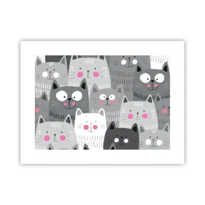 Pôster - O mundo dos gatos - 40x30 cm