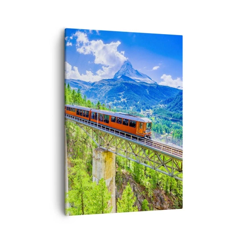 Quadro em tela - Hora dos Alpes - 50x70 cm