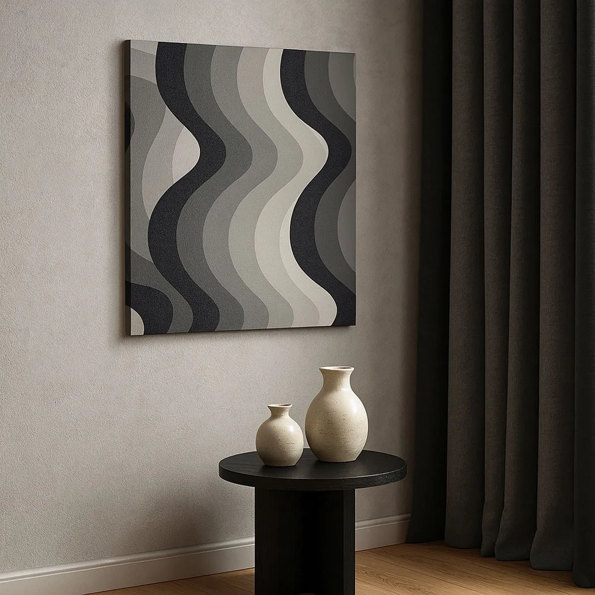 Quadro em tela - Onda após onda - 30x30 cm