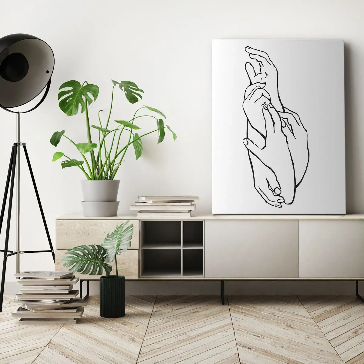 Quadro em tela - Bom toque - 65x120 cm