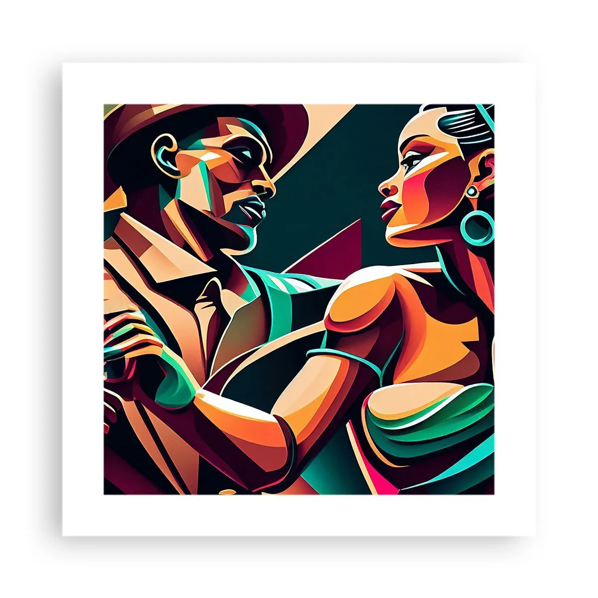 Pôster - No ritmo do coração - 40x40 cm