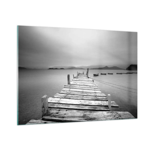Quadro em vidro - Além das montanhas, além dos mares - 100x70 cm