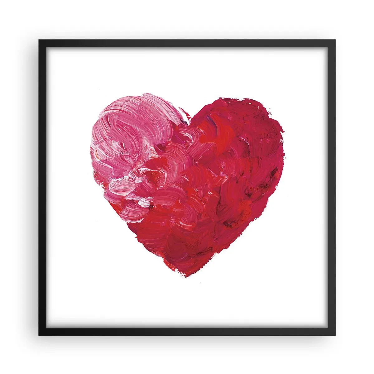 Pôster com moldura preta - All you need is love - 50x50 cm