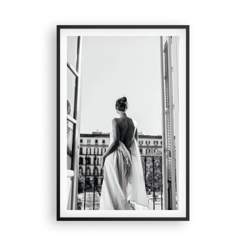 Pôster com moldura preta - Despertar dos sentidos - 61x91 cm