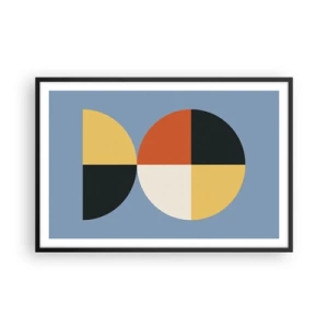 Pôster com moldura preta - Verja e conte - 91x61 cm