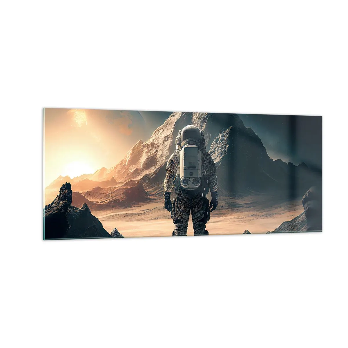 Quadro em vidro - Novo desafio - 100x40 cm