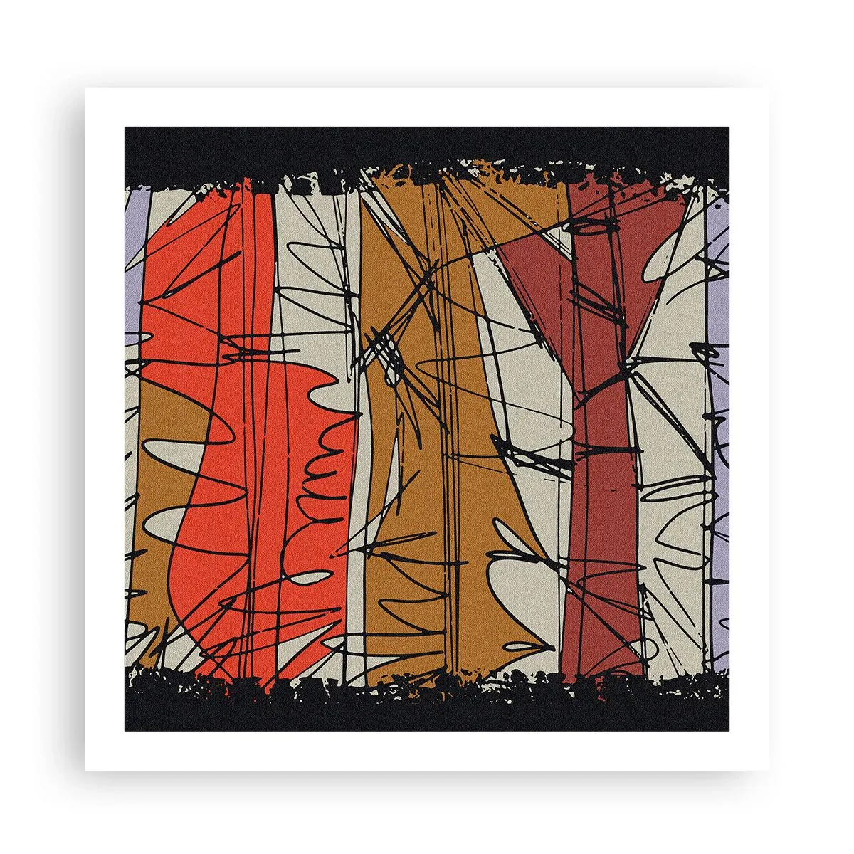 Pôster - Composição espontânea - 60x60 cm