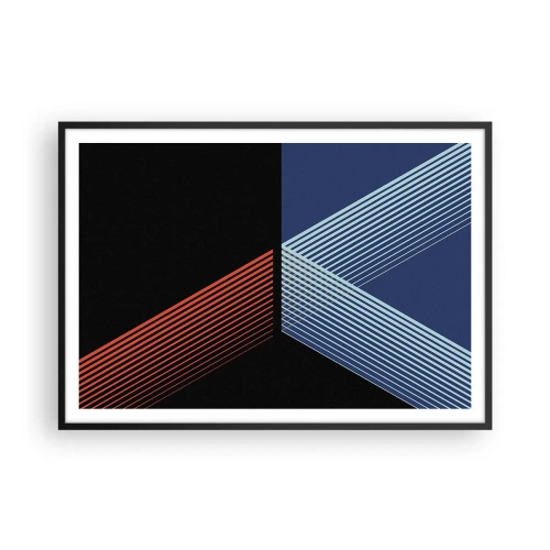 Pôster com moldura preta - Uma história simples - 100x70 cm