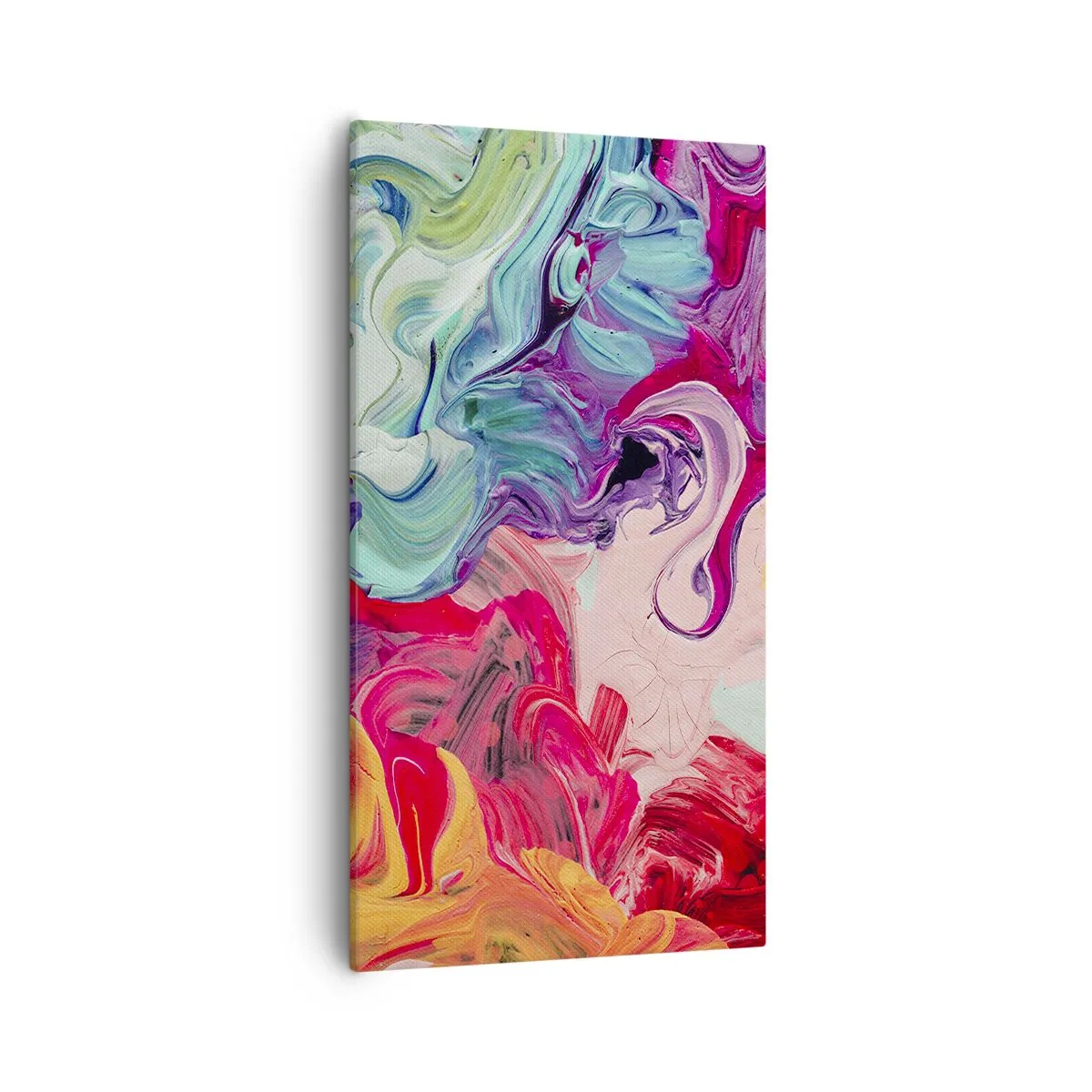 Quadro em tela - O nascimento das cores - 55x100 cm