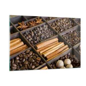 Quadro em vidro - Um tesouro de aromas - 120x80 cm